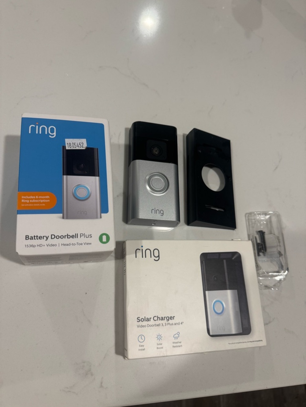 Ring Battery Doorbell Plus & solar charger